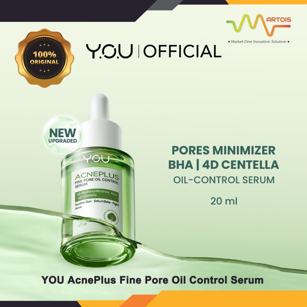 YOU AcnePlus Fine Pore Oil Control Serum Anti Jerawat / Serum Wajah Bebas Jerawat