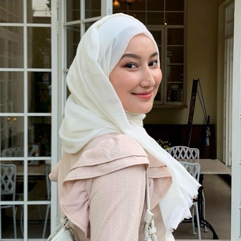Xarveen Shawl Pashmina Viscose Cotton Soft Premium Airflow Katun Halus Dubai Harlavita Viscose Rayon