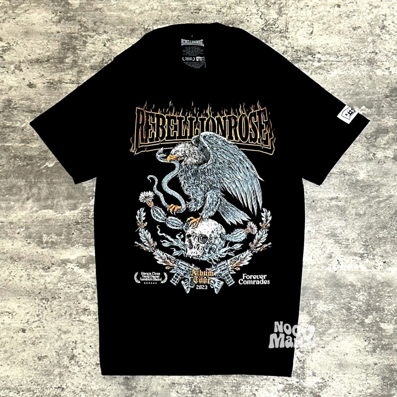 noov music merch Rebellion Rose - Tourhcydtd Tshirt - Black | Original Merchandise Kaos Pria