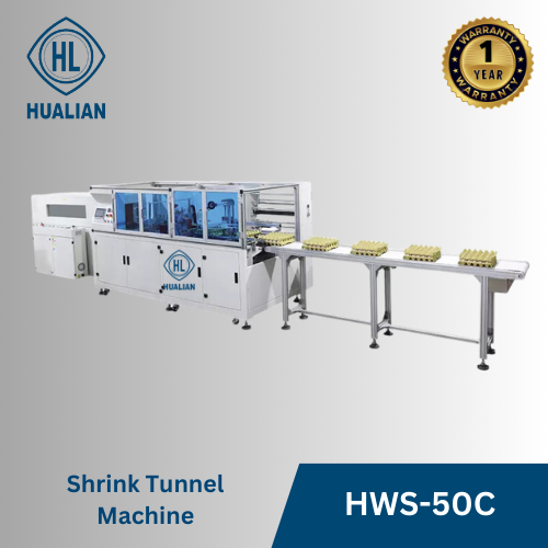 Mesin Packaging Automatic Film Shrink Wrap Wrapping Machine HWS-50C + BS-5030X