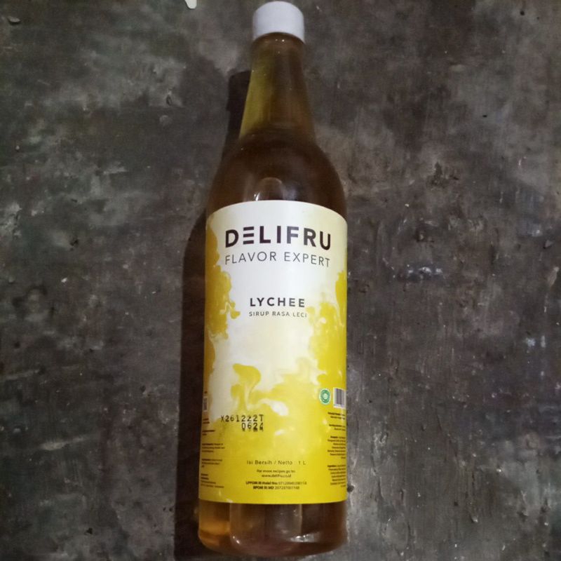 

DELIFRU flavor expert Lychee sirup rasa leci 1L.06/2024