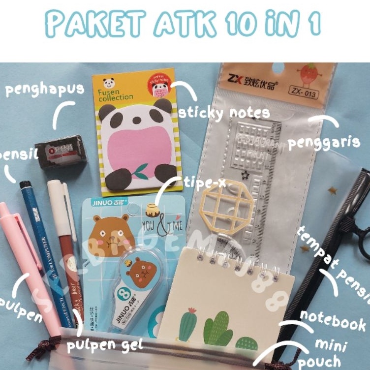 

ART V62G serbagemes88 SET ALAT TULIS LENGKAP 1 in 1 KARAKTER LUCU STATIONERY LENGKAP