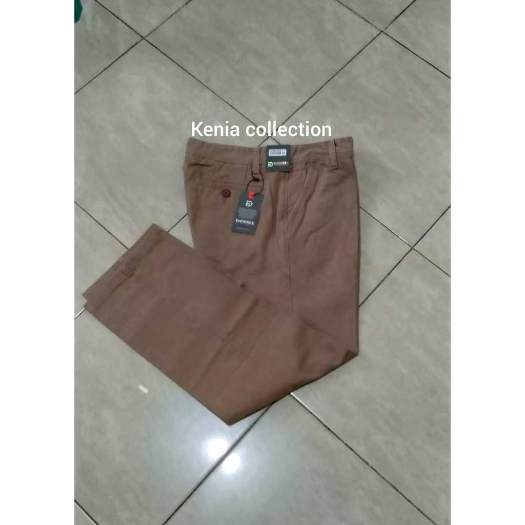 Celana Panjang pria Katun_EMDEREE Coklat