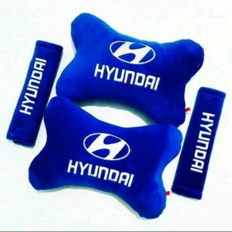 bantal mobil hyundai biru