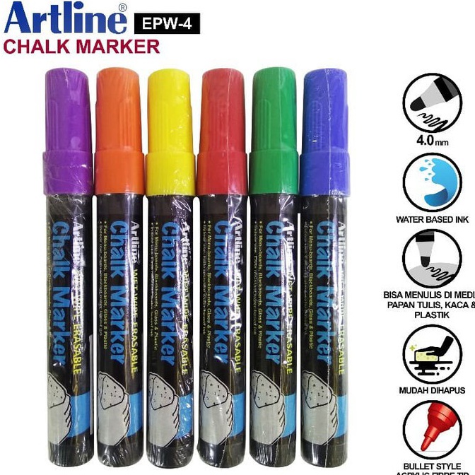 

ART S43N Artline chalk marker spidol EPW 4