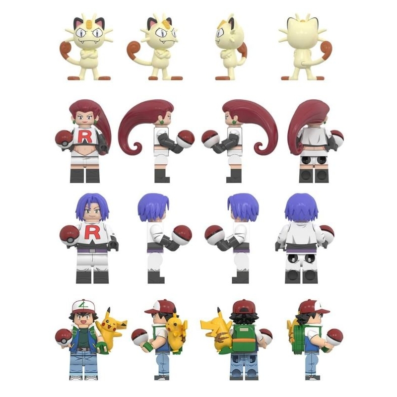 Action figure pokemon Ash Ketchum Pikachu vs team rocket Limited Edition
