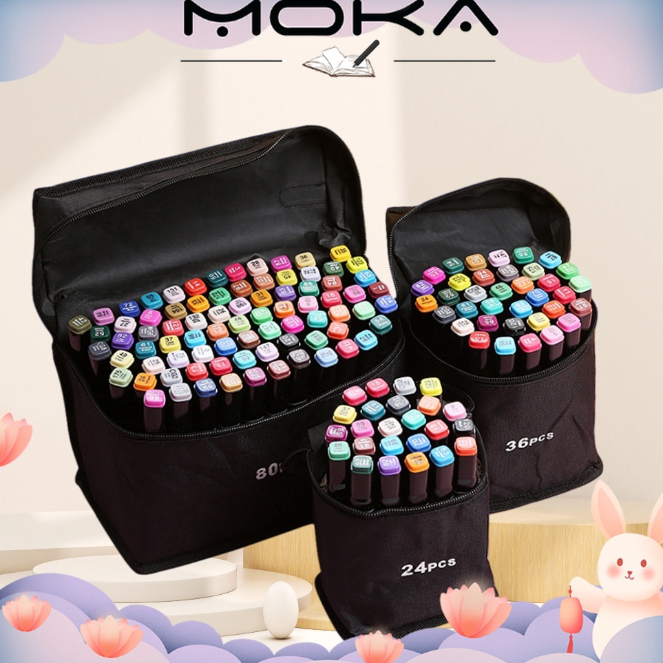 

ART J43Z MOKA 24PCS SPIDOL TOUCH ART MAKER GRAPHIC ART MAKER PEN COLOR SPIDOL WARNA 24 SET MKP34