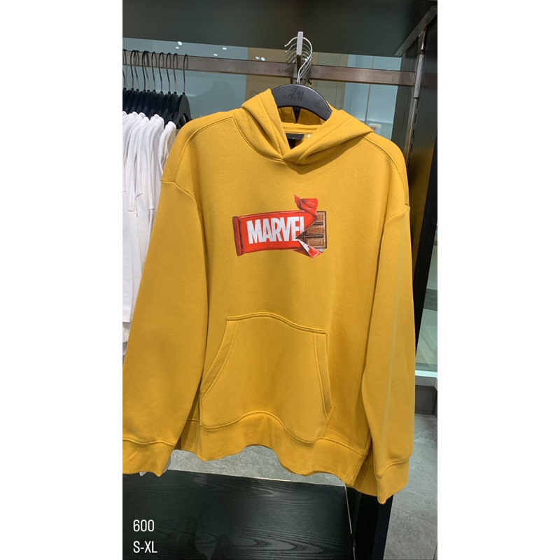 hoodie Marvel HnM hoodie pria Marvel hnm