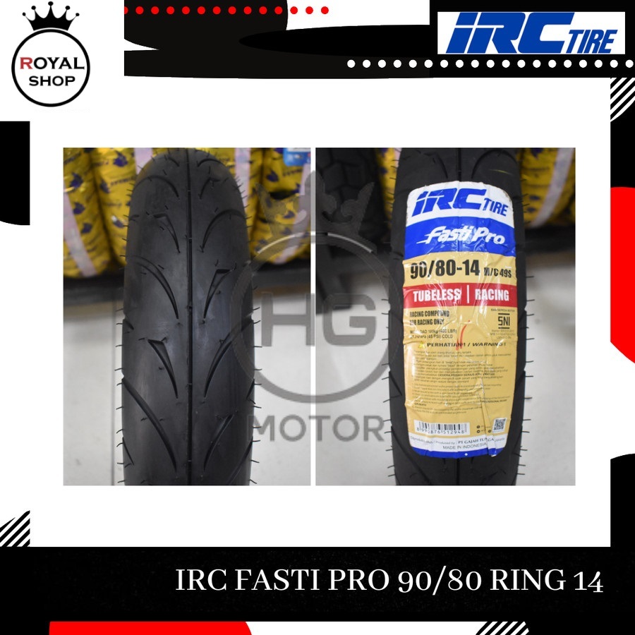 Ban Luar Motor IRC 90/80 100/80 RING 14 Fasti Pro Soft Compound