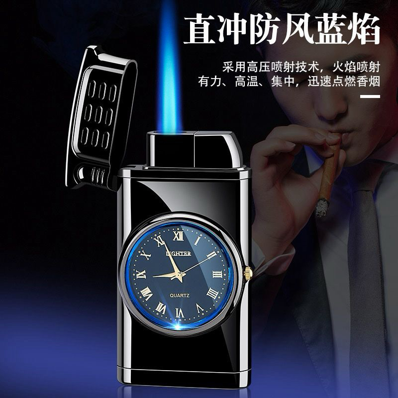 mancis korek api bara model jam watch lighter unik murah bisa diisi ulang