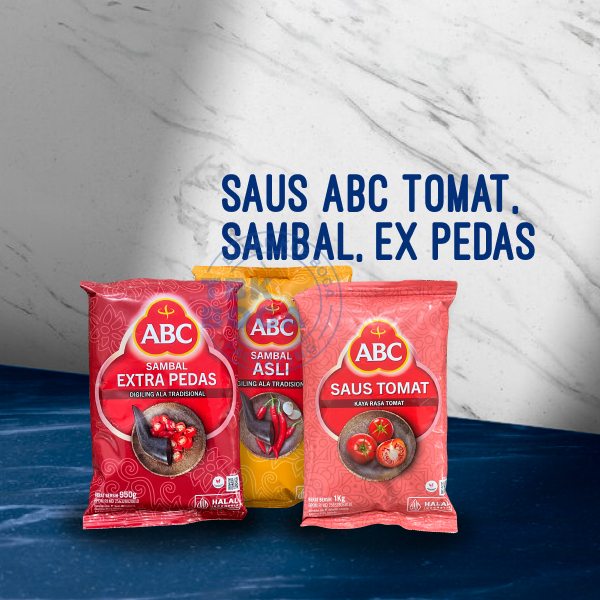 

Saus ABC ( Sambal Asli, Tomat - 1 kg ) Cabai Bumbu Sauce Tomato Chili