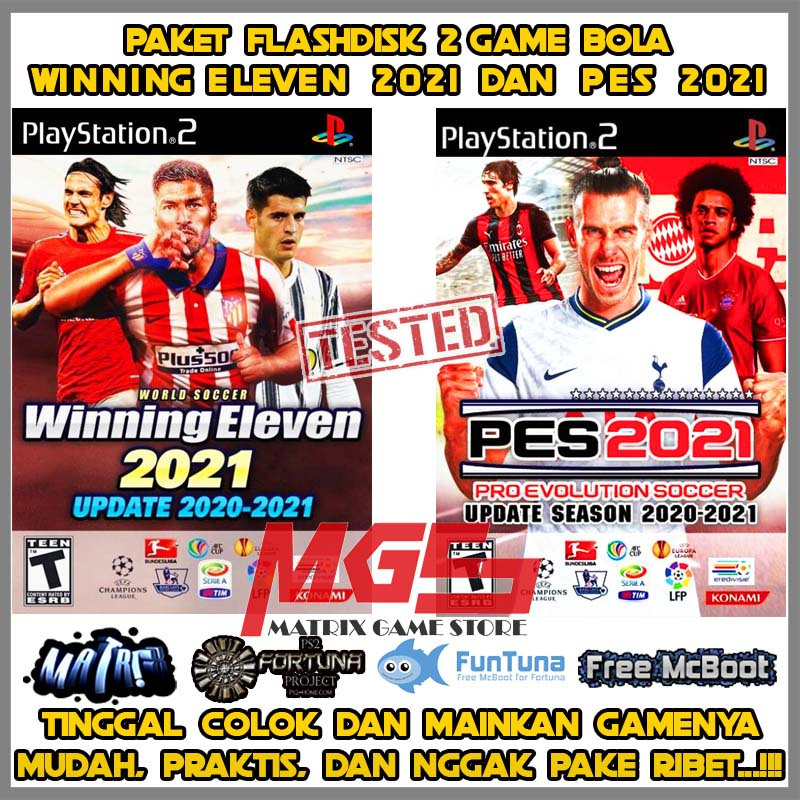 Flashdisk Game PS2 PS 2 PES 2021 dan Winning Eleven 2021