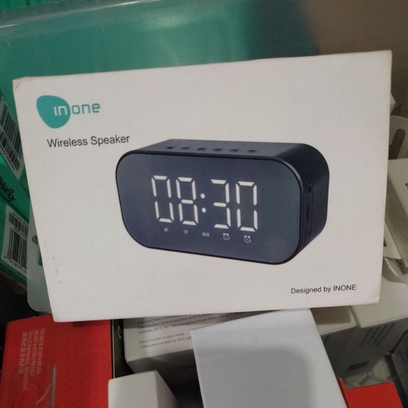 Inone Speaker Bluetooth Wireless with Alarm Clock FM Radio Portable
