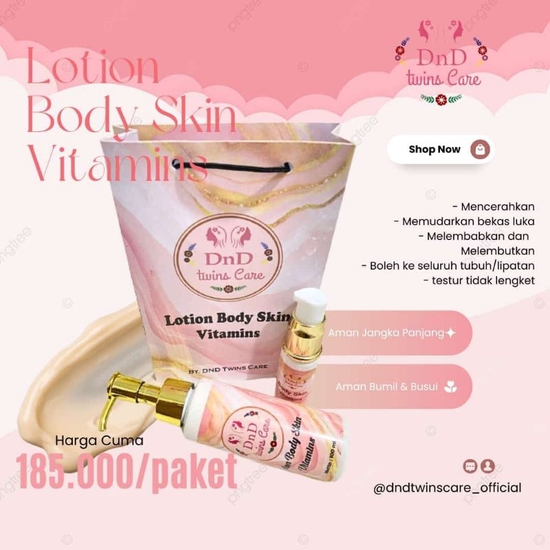 LOTION VITAMIN BODYSKIN BY.DND TWINSCARE