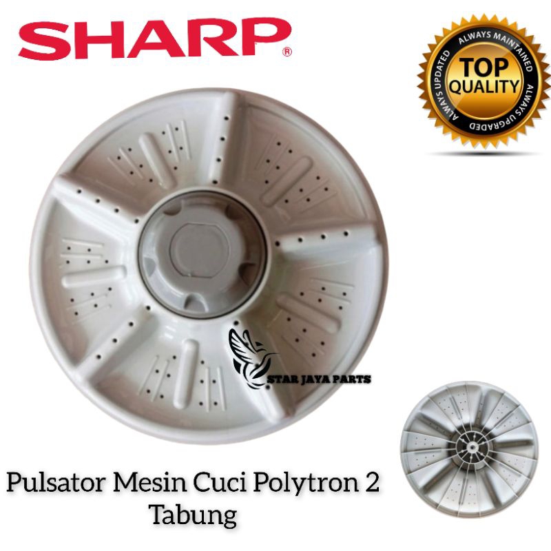 SHARP ES-T85CL Pulsator Mesin Cuci 2 Tabung Baling Baling