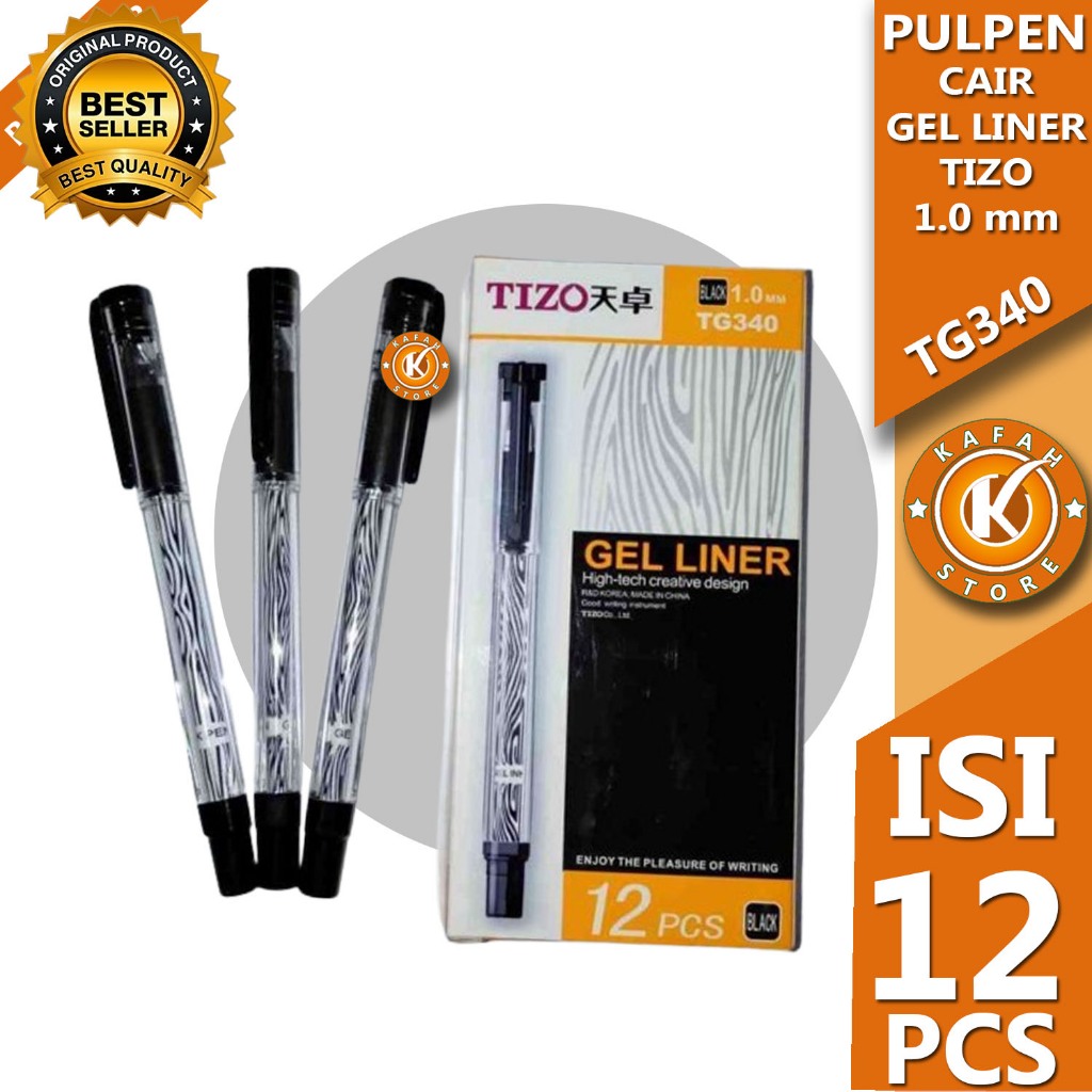 

PULPEN CAIR TIZO GEL LINER TG340 1.0 MM ISI 12 PCS KAFAH STORE