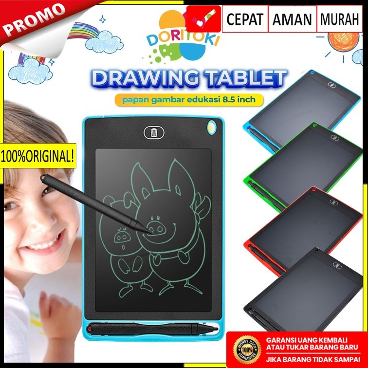 

LCD Drawing Writing Tablet 8.5" Papan Tulis Gambar Mainan Edukasi Anak