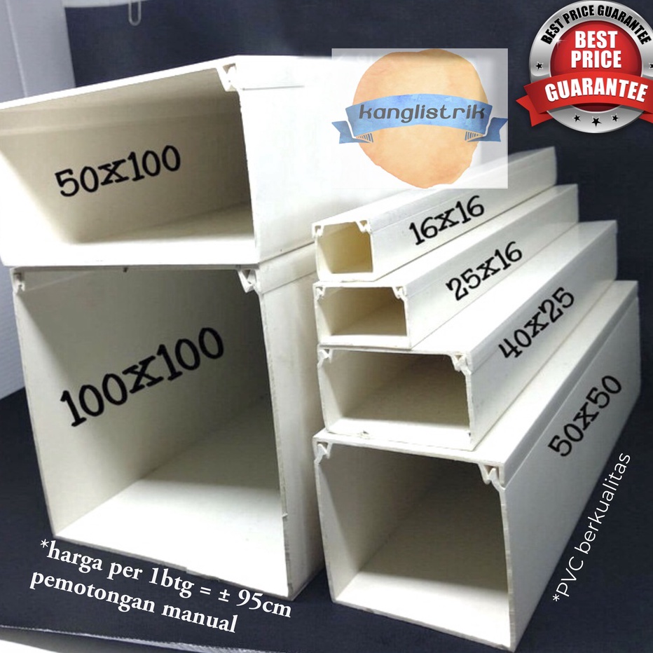 PROMO SALE KABEL DUCT KABEL DAK 4x4 mm PVC PUTIH