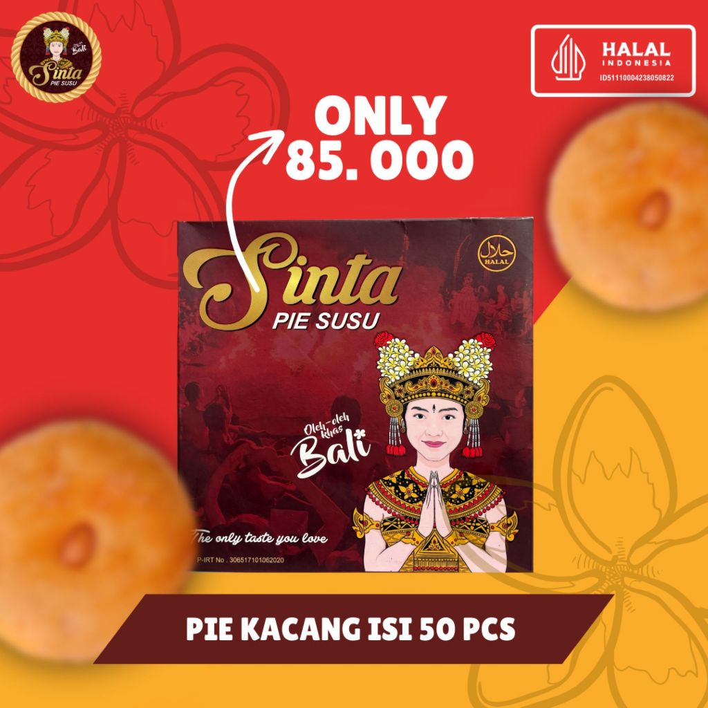 

PIE SUSU SINTA – Pie kacang khas oleh-oleh bali 50pcs
