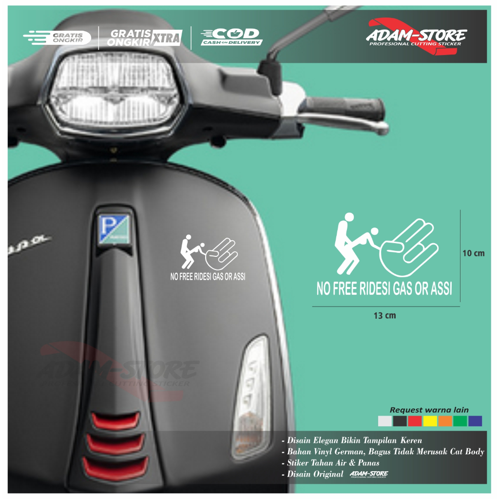 VS34 stiker vespa stiker variasi motor vespa stiker motor vespa cutting stiker
