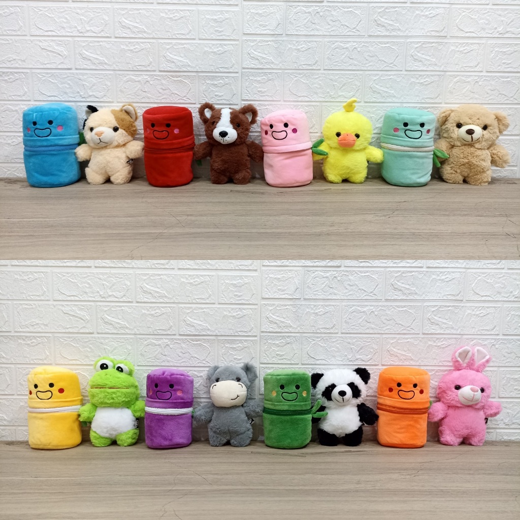 Boneka Cute Animal Tabung , Boneka Cute Animal Dalam Tabung