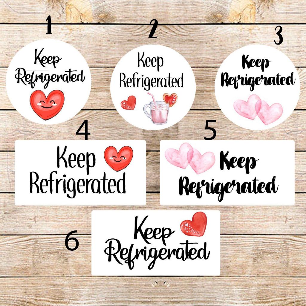 

STIKER LABEL STICKER KEEP REFRIGERATED SIMPAN DALAM KULKAS STICKER LABEL CUSTOM ONLINE SHOP LOGO