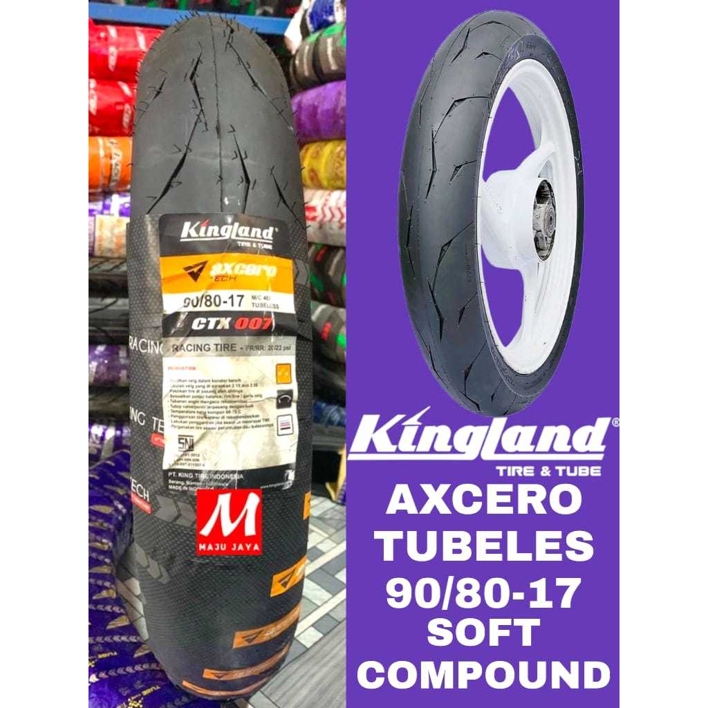 Ban Motor Kingland Axcero Tech 90/80-17 Ban Motor Ring 17 Tubeless ban vega ban vixion ban satria ba