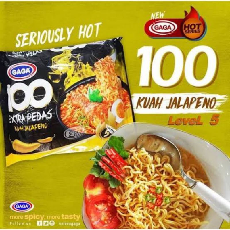 

Mie gaga kuah jalapeno