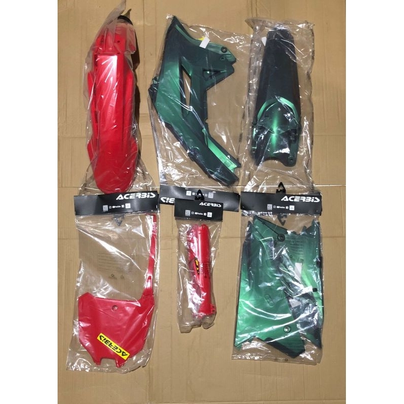 complete kit coverset honda crf 450r 2024 acerbis red purple