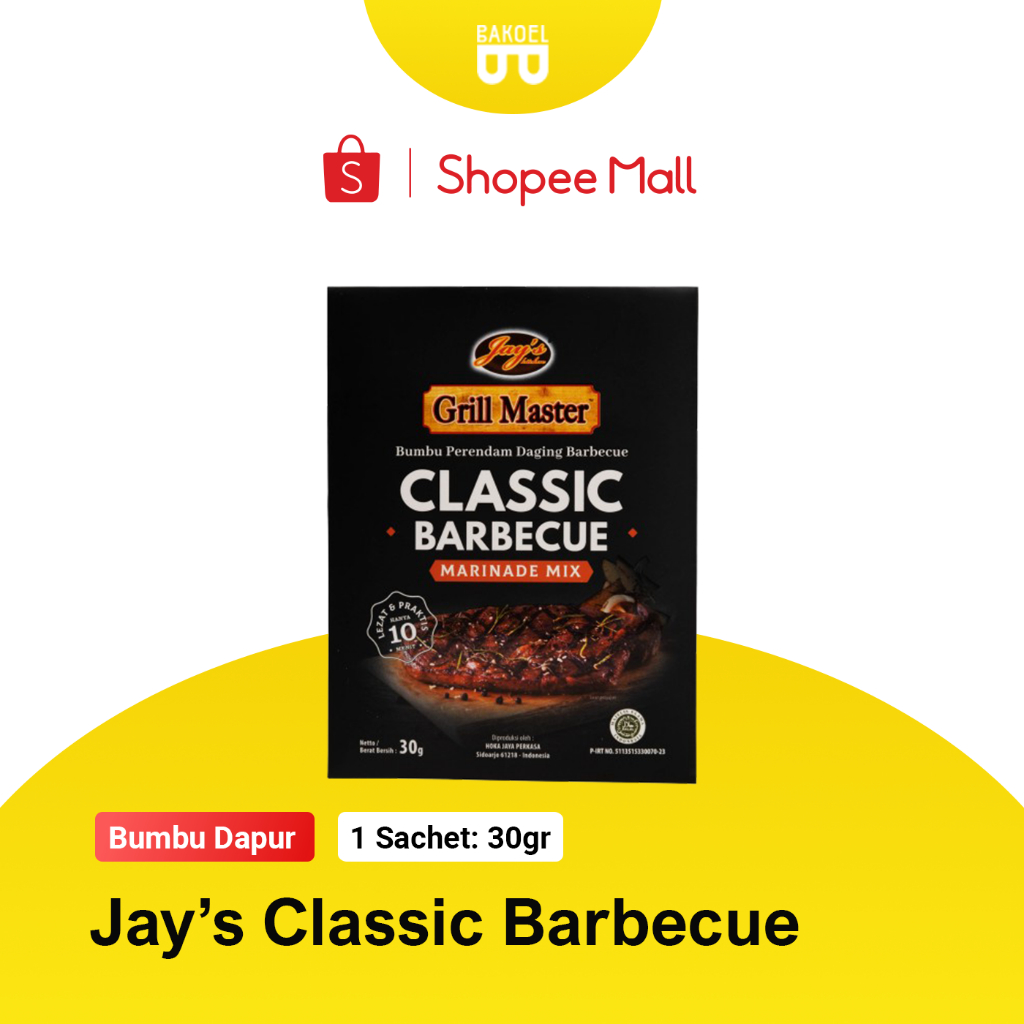 

Jays Grill Master Classic BBQ Marinade Mix 30 gr