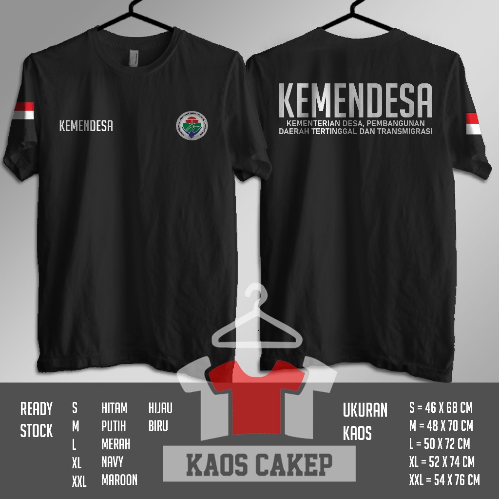 Kaos KEMENDESA Kementerian Desa Pembangunan Daerah Tertinggal dan Transmigrasi Baju Distro