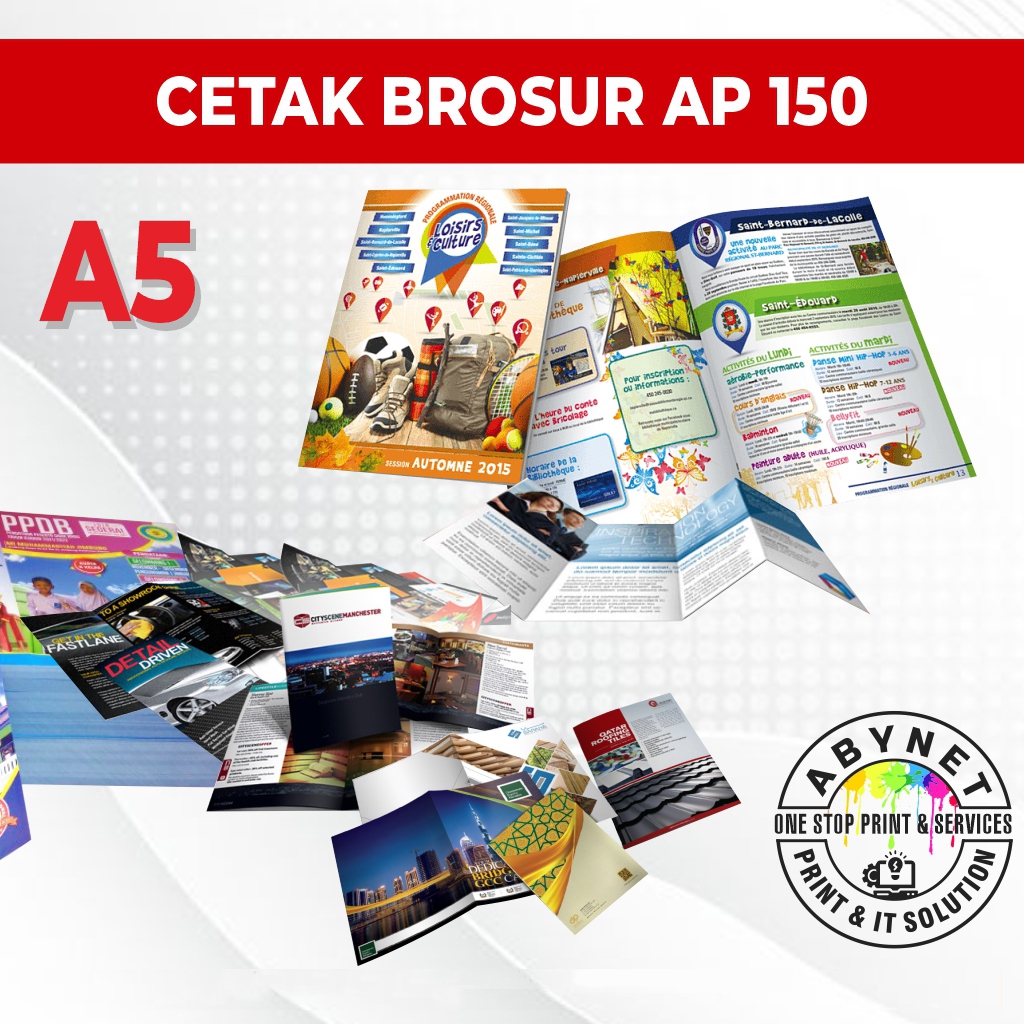 

CETAK BROSUR A5 FULLCOLOR (2 SISI)