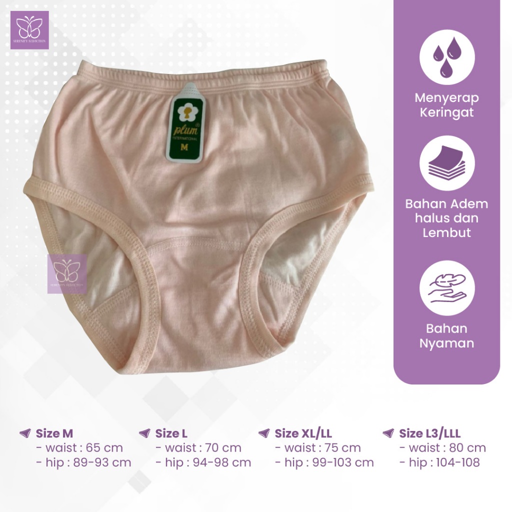 Underwear Sempak Celana Dalam Wanita Cd Plum 559 By Serenity Seduction