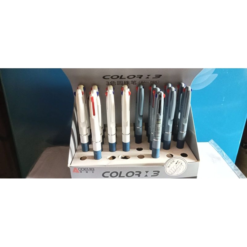 

Pulpen 3 Warna isi 40 Pcs