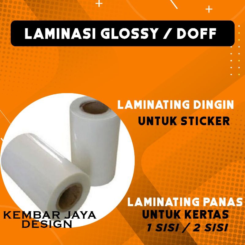 

lamiting / laminasi glossy atau doff ukuran A5