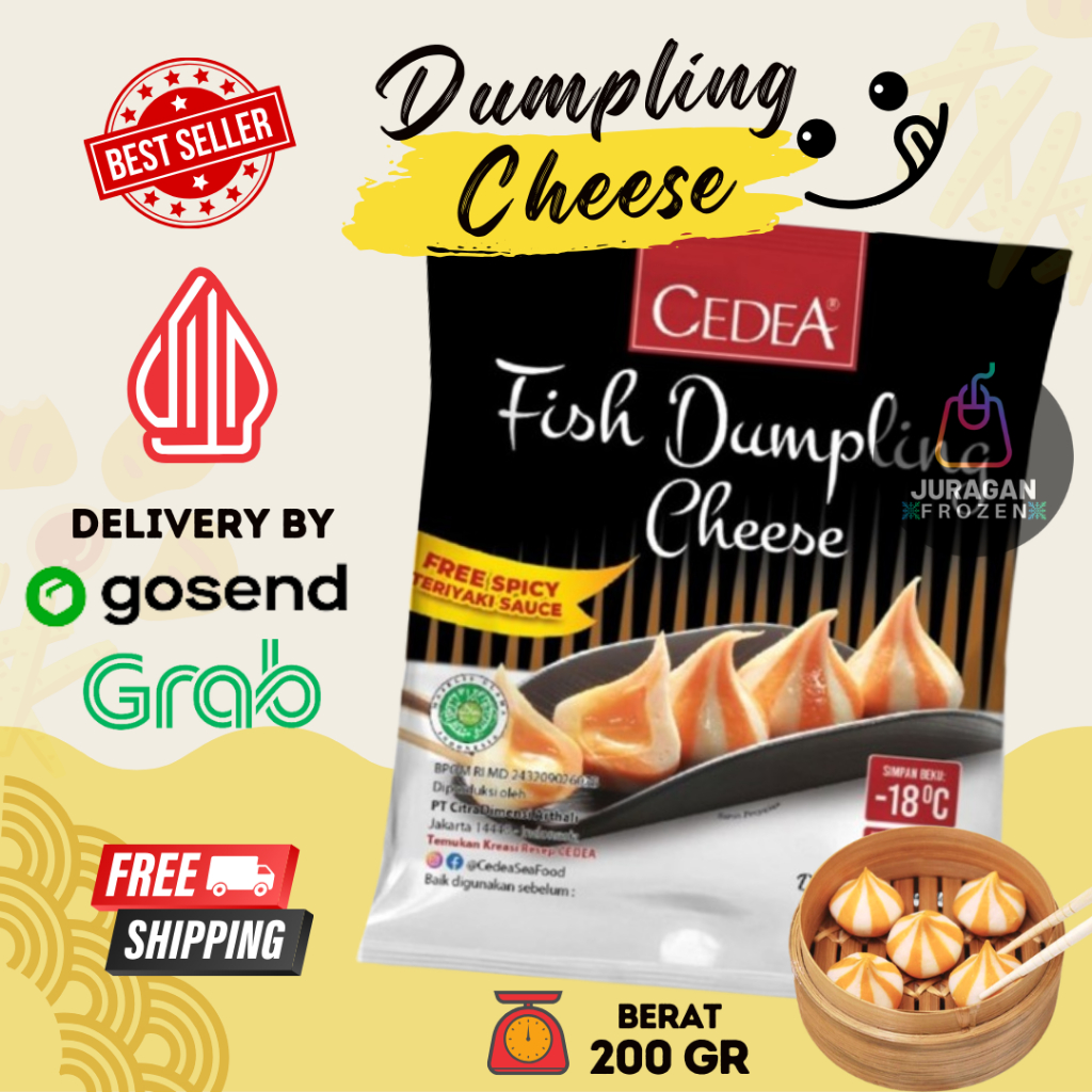 

CEDEA DUMPLING KEJU FISH CHESEE FROZEN HALAL 200GR