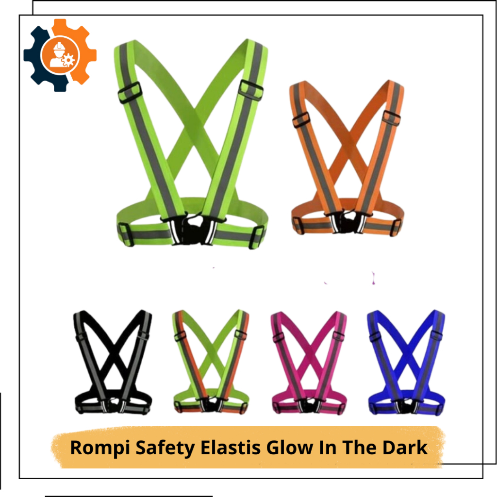 Rompi Safety Elastis Bahan Karet - Rompi Kerja Safety - Rompi Karet Safety