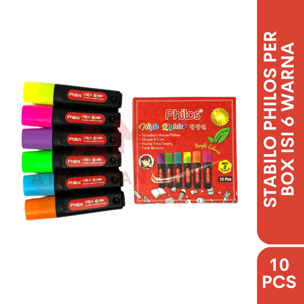 

STABILO PHILOS PER KOTAK ISI 10PCS MURAH