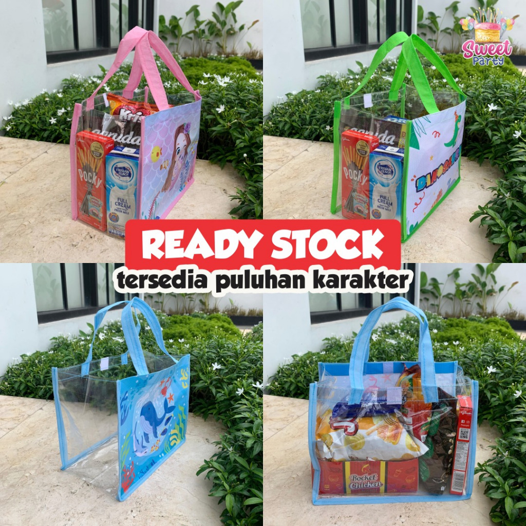 

READY STOCK Tas Ultah Kombinasi Mika/ Tas Ulang tahun Anak / Goodie Bag Hampers Souvenir