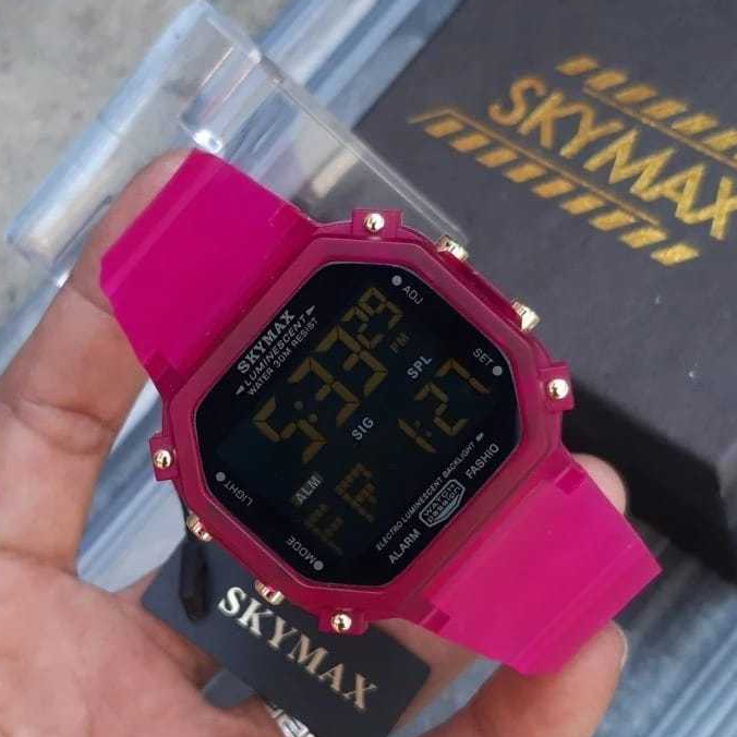 Jam Tangan Pria  Wanita Skymax 3008 Case Warna  NEW