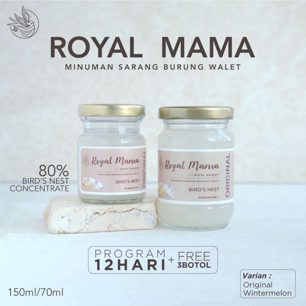 

Program 12 Hari Royal Mama 70ml Minuman Sarang Burung Walet Royal Majesty Bird's Nest