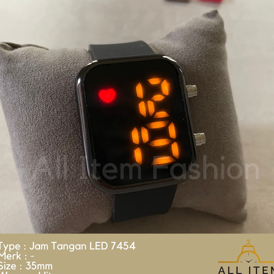 Harga Promo COD Jam Tangan Digital LED 7454 Rubber Electronic Fashion Import Pria Wanita Anak Remaja