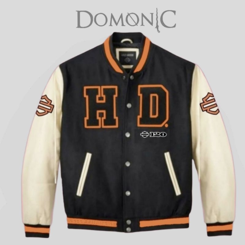 jaket varsity Harley Davidson jaket biker touring jaket kulit