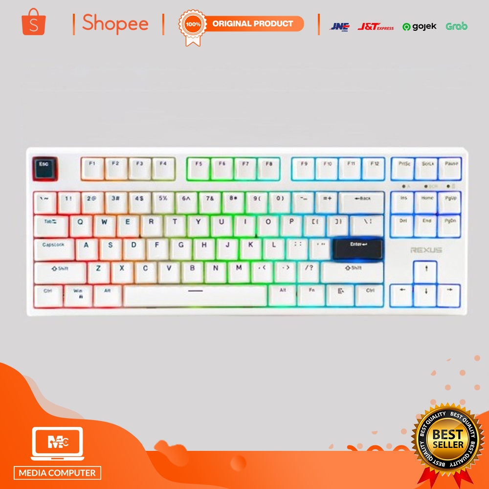 Keyboard REXUS DAIVA RX-D87 WHITE