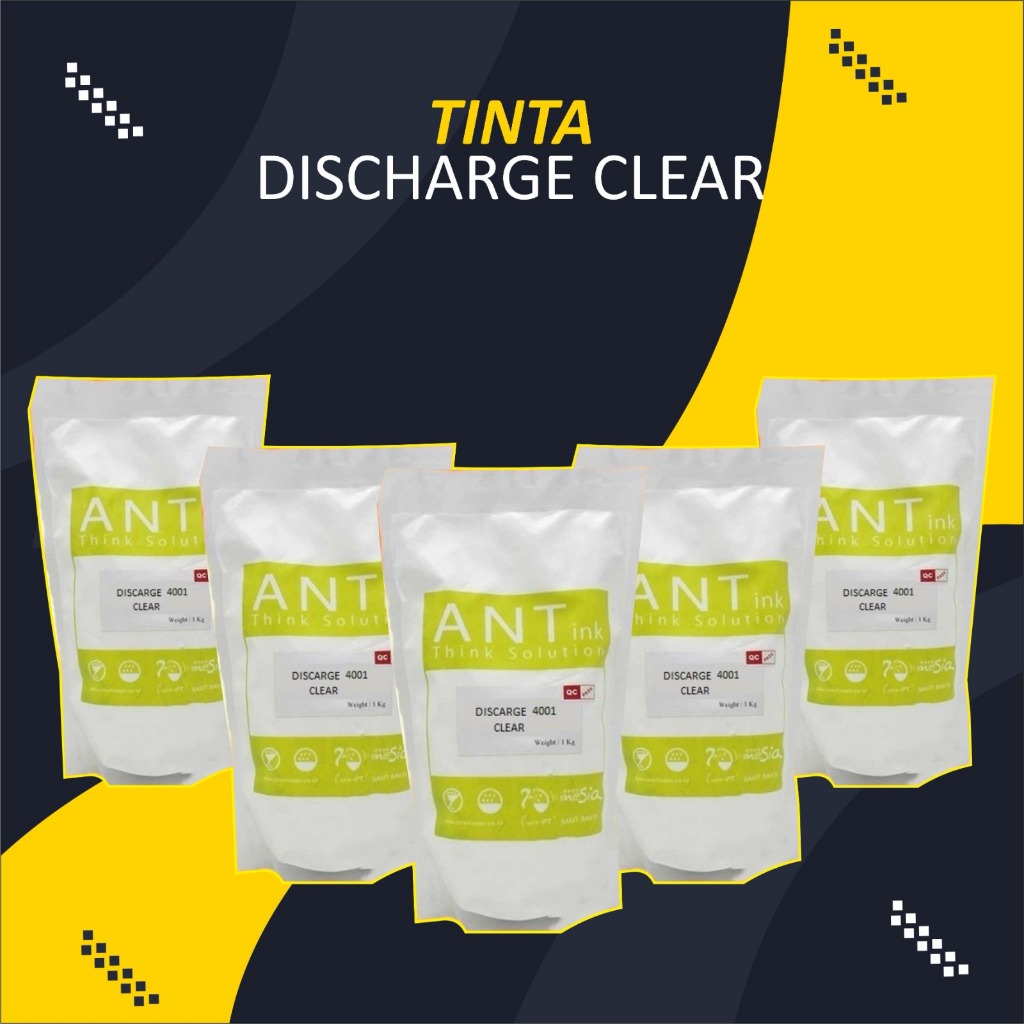 ANT Discharge 4001 Clear / TINTA KAOS SABLON CABUT WARNA DISCHARGE 4001 - ANTink 1 kg - CLEAR