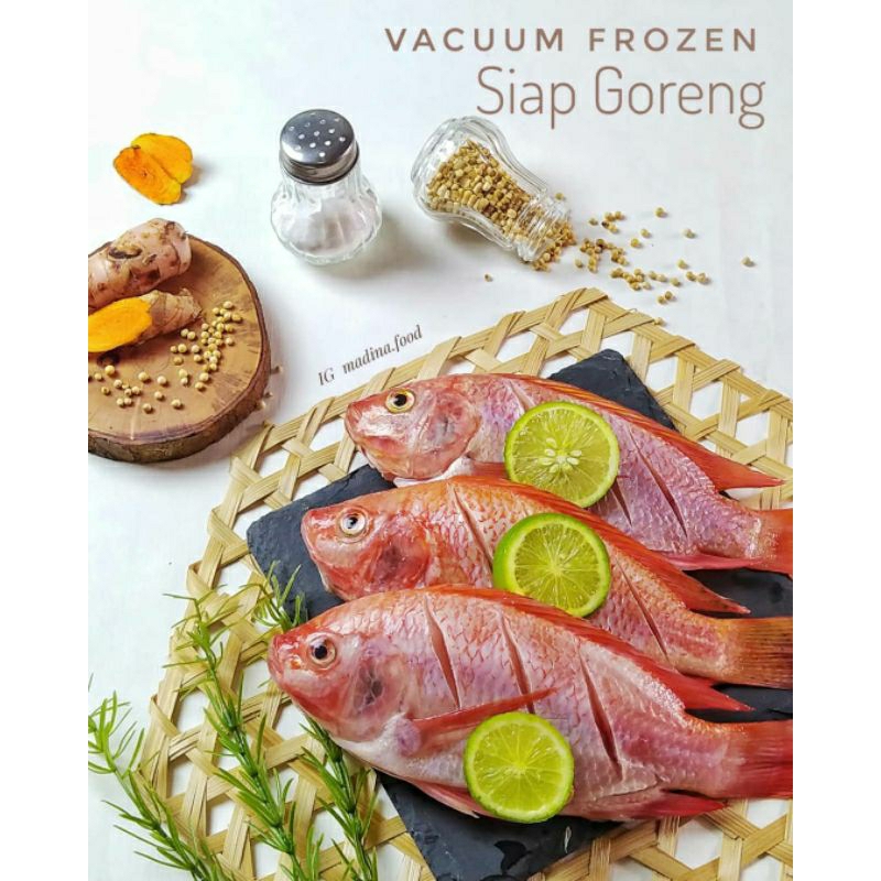 

Nila Bumbu Kuning Siap Goreng / Ukuran ½Kg Isi 3 / Vacuum Frozen