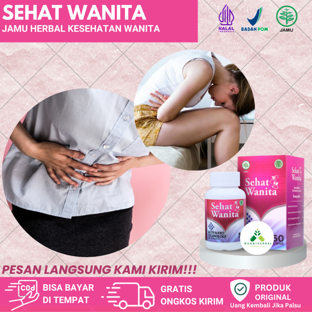 Sehat Wanita 100% Original - Obat Untuk Sakit Perut, Sakit Perut Bagian Bawah, Perut Kram, Nyeri Per