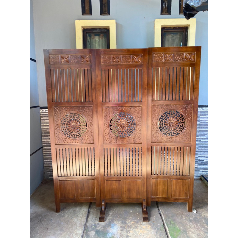 sketsel partisi ruangan-sketsel hongkong kayu jati