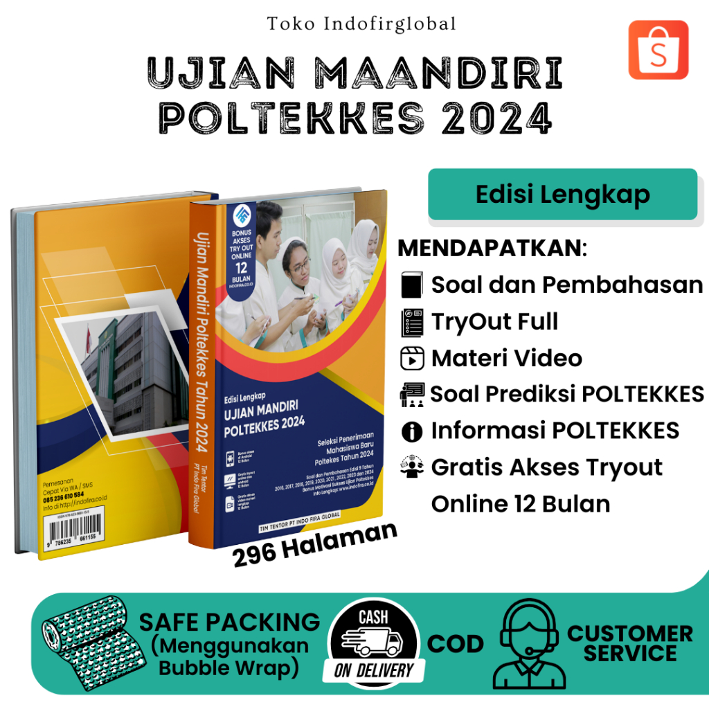 Buku Terbaru UJIAN MANDIRI POLTEKKES 2024 (Edisi Lengkap + Gratis Akses Online) Sesuai Dengan Kisi" 