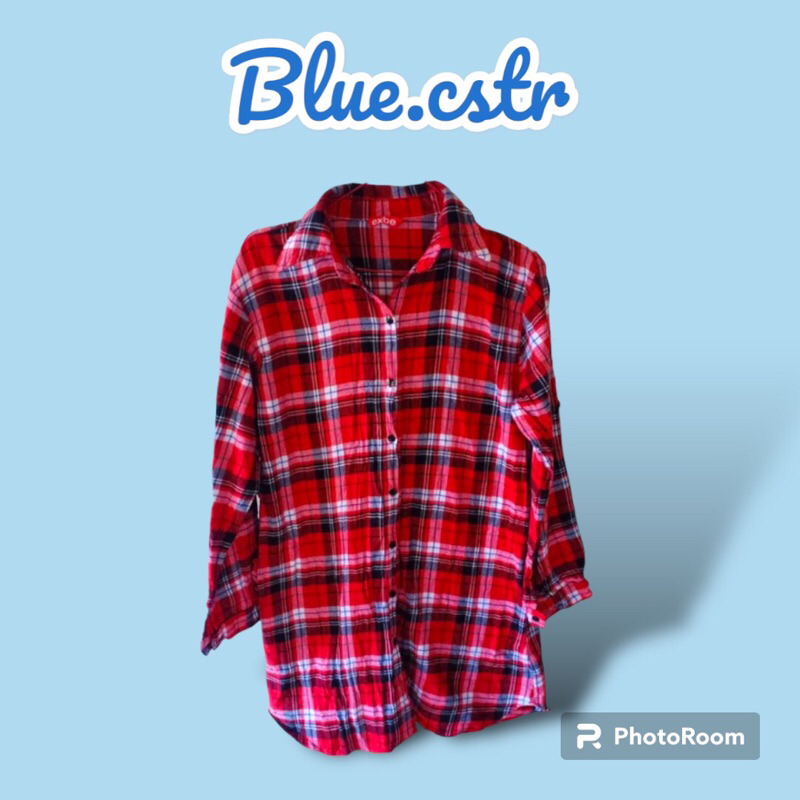 PRELOVE TUNIK KOTAK MERAH EXBE